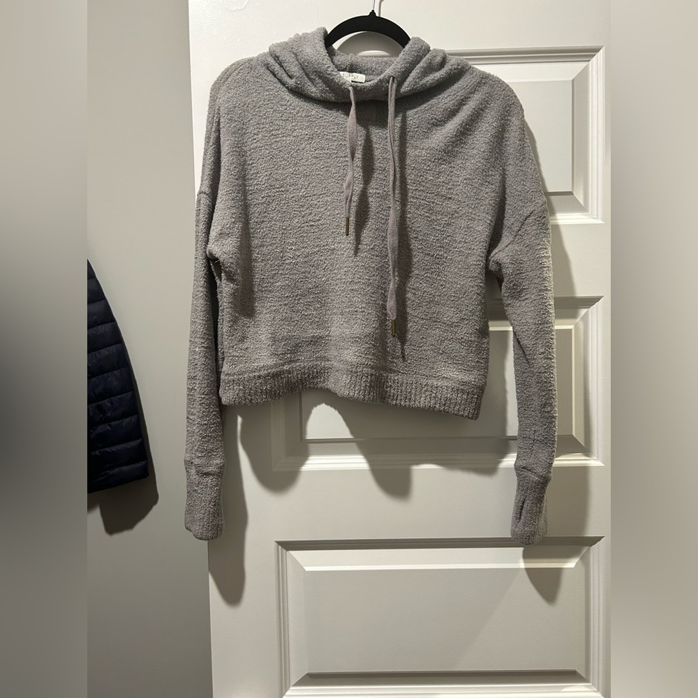 Z Supply Gray Hooded Sweater